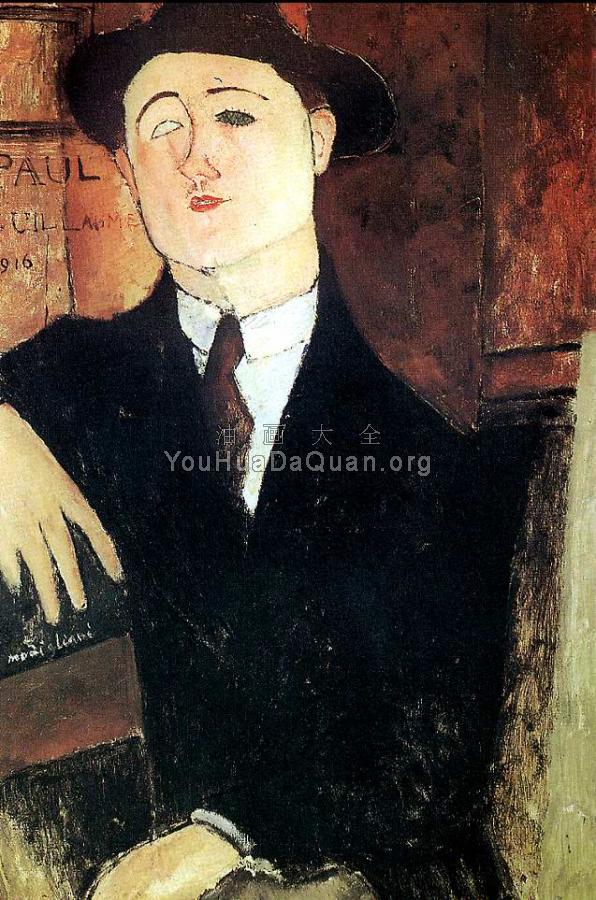 Portrait of Paul Guillaume - 阿米地奥·莫迪里阿尼